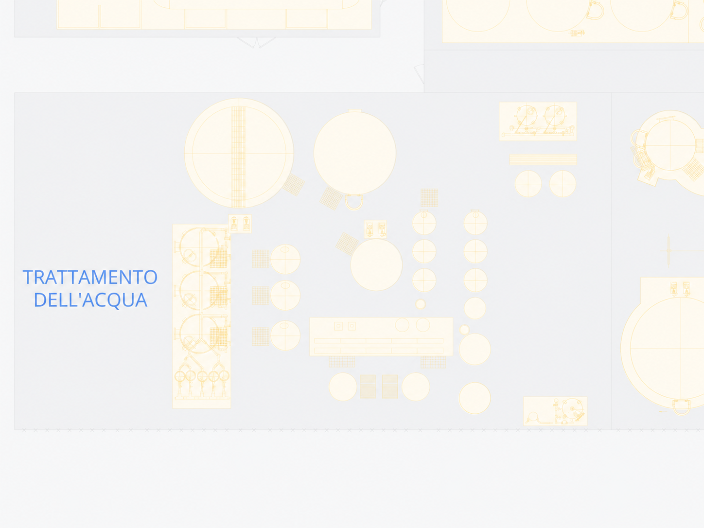 Layout dello stabilimento con attrezzature