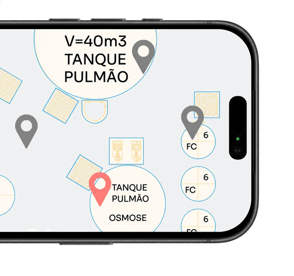 Aplicativo TxA em um telefone