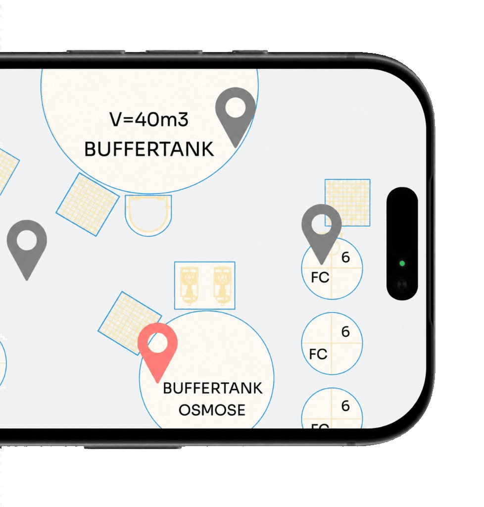 TxA-app op een telefoon